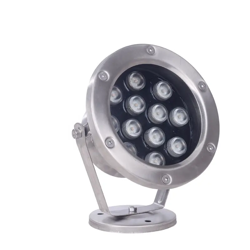 HITECDAD Hot pool light 9W 304 acciaio inossidabile IP68 3000K RGB Led produttore di luci subacquee DC12V