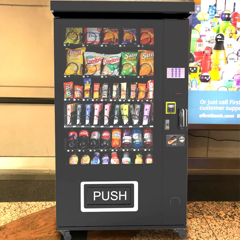Máquina de venda automática de alimentos e bebidas para negócios ao ar livre self-service maquina expendedora
