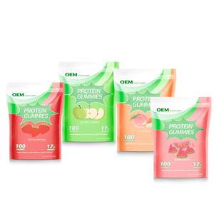 Gummies de protéines de lactosérum de haute qualité à marque privée OEM – Favorisent l'énergie et la croissance musculaire – Commande flexible pour le réapprovisionnement en stock - Product Image 1