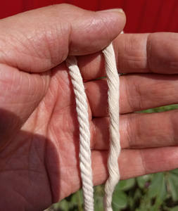 Cuerda <span class=keywords><strong>de</strong></span> macramé para macramé, <span class=keywords><strong>hilo</strong></span> trenzado <span class=keywords><strong>de</strong></span> algodón natural <span class=keywords><strong>de</strong></span> <span class=keywords><strong>5mm</strong></span>, venta al por mayor - Product Image 4