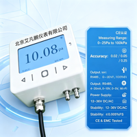 Transmisor Digital de Presión Diferencial, Sensor de Presión con Pantalla LCD, Transductor de Temperatura y Humedad, 4-20mA RS485, FFU para Cuarto Limpio