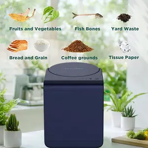 Gıda kompostlama makineleri gıda atık öğütücü kokusuz Deodorant tı çöp toplayıcı ev mutfak için