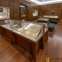Vitrine d'exposition de musée de pente de verre pour la vitrine de vitrine de magasin de bijoux
