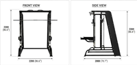 Rack de musculation commercial Smith Machine robuste pour entraînement de force, idéal pour la salle de sport et la maison