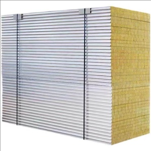 Panel Sándwich de Lana de Roca con Núcleo de Acero para <span class=keywords><strong>Aislamiento</strong></span> <span class=keywords><strong>Térmico</strong></span> <span class=keywords><strong>y</strong></span> <span class=keywords><strong>Acústico</strong></span> de 50mm/75mm/100mm de Espesor, Material de Construcción para Almacenes - Product Image 1