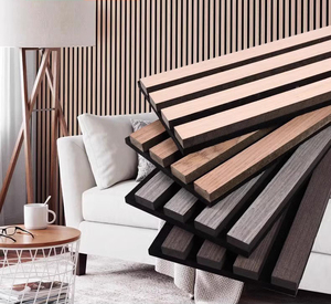 Paneles Acústicos de Madera 3D Modernos para Interiores, Revestimiento de Pared con Listones de Madera para Estudio de TV, Insonorizantes, Panel Acústico Decorativo - Product Image 2