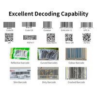 Scanner de codes à barres filaire USB pour supermarchés Vérificateur de prix 1D 2D Lecteur de codes-barres omnidirectionnel de bureau