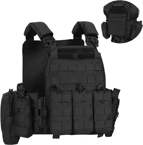 First Fiber Quick Release Outdoor Molle Airsoft Tactical Vest Adjustable Breathable Clothing With Quick Release For CS Training