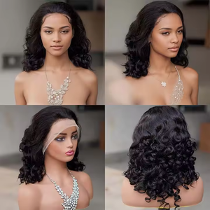 Nouvelle Promotion Perruques <span class=keywords><strong>Cheveux</strong></span> Humains 100% Naturels 8 Pouces 10A 13*4 Frontal Loose Wave Bob - Product Image 6