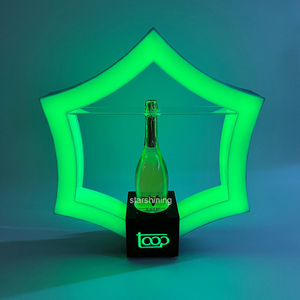 Nightclub Bar Lounge Custom LOGO Hexagonal LED champagne Bottle Presenter <strong>VIP</strong> Glorifier Display Bottle Holder <strong>Stand</strong> - Product Image 4