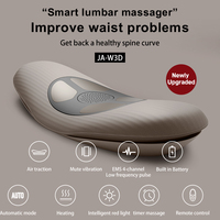 Multifunktionaler Fernbedienbarer Taillen- und Rückenmassagegürtel mit Streckfunktion, Lendenwirbel-Lufttraktion, Rotlicht-Heizung, Vibration und EMS-Massagegerät