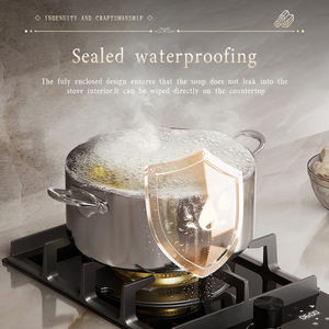 Cuisinière à <span class=keywords><strong>gaz</strong></span> microcristalline 4mm à double usage électrique avec brûleur <span class=keywords><strong>Domino</strong></span> pour comptoir Installation intégrée Compatible au <span class=keywords><strong>gaz</strong></span> LP - Product Image 4