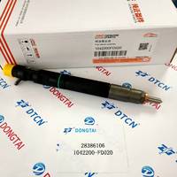 Inyector Common Rail de motor de combustible diésel genuino Original 28386106 1042200-FD020 para JAC