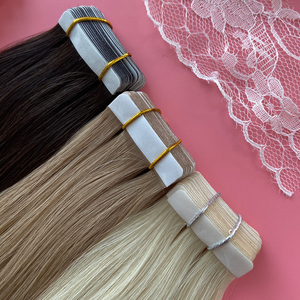 Extensiones de Cabello Humano Virgen Rubio con Cinta Adhesiva, Ondulado y Liso - Product Image 6