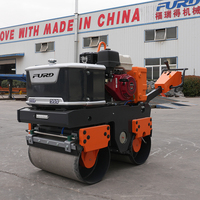 Mini-compacte, certifiée CE EPA, à prix compétitif, rouleau compresseur routier manuel vibrant, mécanique hydraulique, pour asphalte et béton, à entraînement intégral, 800 kg 0,8 tonne, autoportée