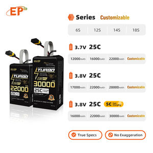 EP EnrichPower 6S 12S 14S 18S 16000/22000/30000mAh Baterías de litio de alta velocidad Lipo Drone Batería para Dron UAV agrícola - Product Image 5