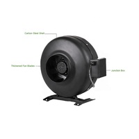 Meijiu Kipas Saluran Inline CFM, 8 Inci 750 dengan Filter Karbon 8 Inci 25 Kaki Ducting Combo untuk Ventilasi Tenda Tumbuh
