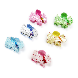 Pince à cheveux pour filles, motif pois, chiot West Highland White Terrier, 7 cm - Product Image 2