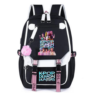กระเป๋าเป้สะพายหลังลาย Kpop Demon Hunter สำหรับเด็กชายและเด็กหญิง กระเป๋านักเรียนใหม่สำหรับนักเรียน  ความจุขนาดใหญ่ - Product Image 6