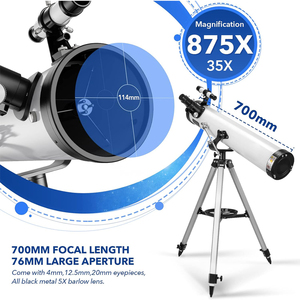 <span class=keywords><strong>Telescopio</strong></span> <span class=keywords><strong>reflector</strong></span> <span class=keywords><strong>de</strong></span> 700mm Apeture HD <span class=keywords><strong>Newton</strong></span>, potente <span class=keywords><strong>telescopio</strong></span> astronómico 76700 para principiantes, observación espacial <span class=keywords><strong>de</strong></span> la luna - Product Image 3
