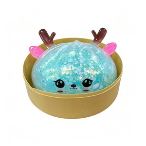 Juguete Blandito de Ciervo Navideño de Subida Lenta, Juguete Antiestrés Sensorial, Lindo Juguete Blandito para Aliviar el Estrés, Regalos Navideños - Product Image 1