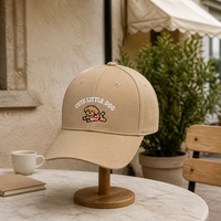 Casquette de baseball unisexe réglable à 5/6 panneaux en polyester/coton avec broderie à la main, design sportif décontracté pour une utilisation multi-scènes