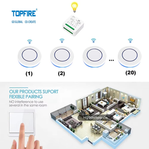 Thông minh 1-nút không dây điều khiển từ xa chuyển đổi 433Mhz Mini Relay Receiver cho AC 110V/220V/230V/240V 16A 3000W đèn nhựa 50m - Product Image 4