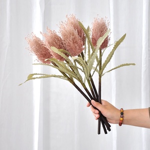JCF301 tapis <span class=keywords><strong>d</strong></span>'aiguille en plastique simulé fleur tropicale rétro empereur fleur <span class=keywords><strong>mariage</strong></span> branche unique bouddha pagode fleur - Product Image 4