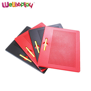Tableau magnétique Wellbbplay et ensemble de blocs en plastique éducatifs DIY pour enfants 3+ <span class=keywords><strong>Magpad</strong></span> d'apprentissage - Product Image 4