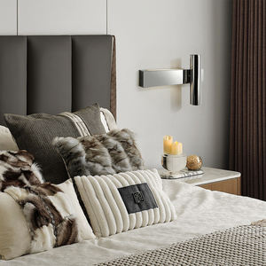 Lámpara de Pared LED Moderna de Acero Inoxidable Personalizada para Dormitorio, Mesita de Noche, Sala de Estar, Pasillo, Iluminación Ambiental - Product Image 1