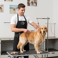 Vente chaude Tabliers personnalisés avec logo, noirs, imperméables, en polyester, lavables en machine, pour cuisine, grillades, barbier, chef, salon de coiffure et salon de manucure