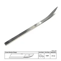 Ensemble de 5 limes diamantées à tranchant de couteau HF-50, 100 #   Grit pour les zones difficiles d'accès comme les arcs, les coutures et les coins, personnalisable