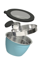 Ensemble de saladiers en acier inoxydable poli avec couvercles hermétiques, bols de mélange en métal écologiques pour la cuisine ou le camping