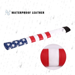 Funda Protectora para Palos de Golf de Cuero PU Impermeable Personalizada por el Fabricante, con Indicador de Dirección y Tapa de Práctica - Product Image 1