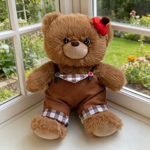 Ours en peluche à habiller, deux tons de fourrure, plusieurs tenues amovibles, 25 cm, décoration mignonne, cadeau pour enfants, couples, amateurs de peluches - Product Image 2