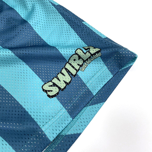 Pantalones cortos deportivos personalizados rayas azules patrón de sublimación impresión hombres correr baloncesto malla pantalones cortos - Product Image 5