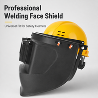 Masque de soudage professionnel noir à fixation sur la tête avec support en alliage d'aluminium pour la protection du visage des soudeurs industriels