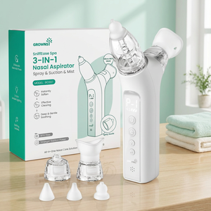เครื่องดูดน้ำมูกเด็ก 3-in-1 แบบไฟฟ้า พร้อมขนแปรงพลาสติก ได้รับการรับรองมาตรฐาน CE ปลอดภัยต่อผิวหนัง ดูดฝุ่นได้อย่างสะอาดถูกสุขอนามัย สำหรับทารกแรกเกิด - Product Image 2