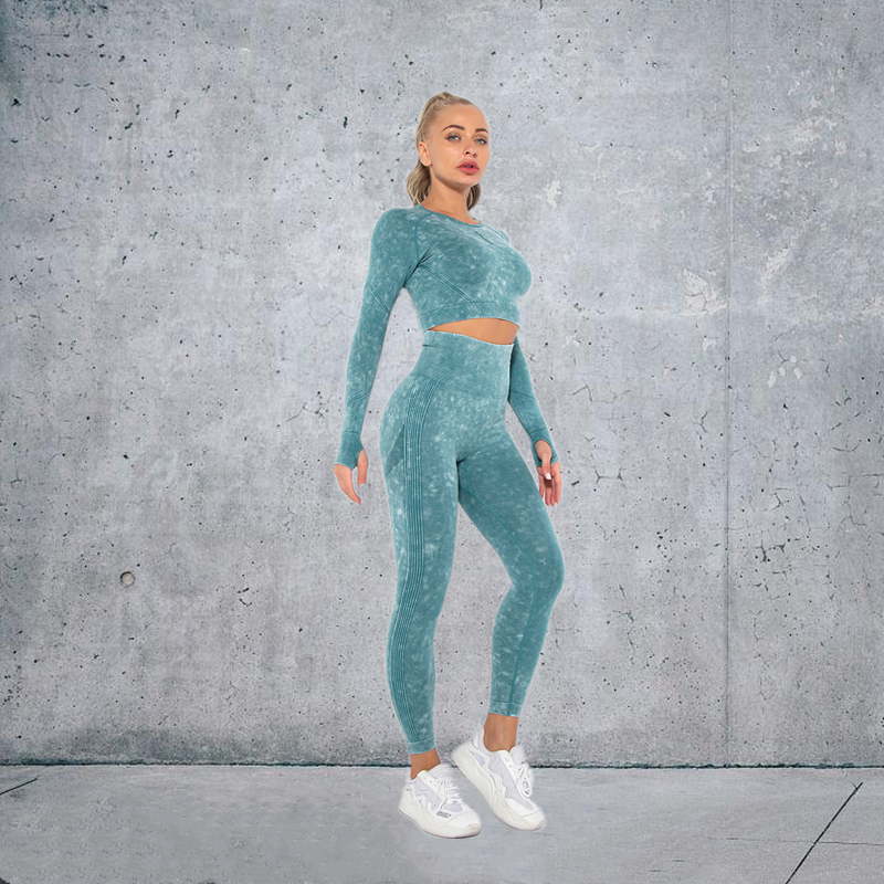 10 colors Fashion Modern Breathable Workout Clothing Women Active Wear Yoga Set hygroscopic and sweat releasing