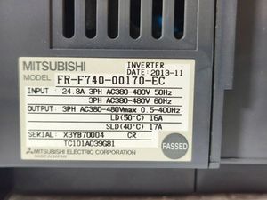 อินเวอร์เตอร์ FR-F740 ซีรีส์ แบบเฟสเดียว/สามเฟส 400V IP54 รุ่น FR-F740-00170-EC รับประกัน 1 ปี - Product Image 3