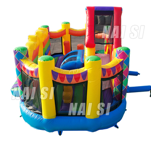 Château plein d'entrain de carnaval de Clown de <span class=keywords><strong>cirque</strong></span> de ville d'amusement d'enfants extérieur avec le <span class=keywords><strong>cirque</strong></span> de toboggans - Product Image 6