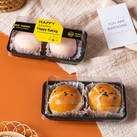 Pâtisserie au jaune d'œuf, 2 pièces, Snow Beauty, garniture de viande, petite coquille, gâteau de lune à la peau glacée, boulette de riz verte, feuilleté, carré de crabe, boîte de qualité alimentaire