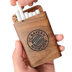 Étui à cigarettes en bois massif poli à la main, vente en gros au Vietnam - Product Image 1