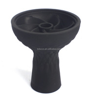 Bol à chicha en silicone durable de 7,8 cm Cyclone, logo personnalisé, vente chaude, directement de l'usine, vente en gros