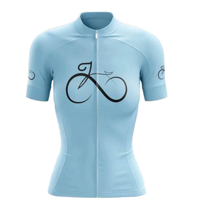 Maillot de cyclisme pour femmes à manches courtes, à séchage rapide, respirant, à motifs personnalisables, coupe ajustée exclusive, vente chaude - Product Image 6