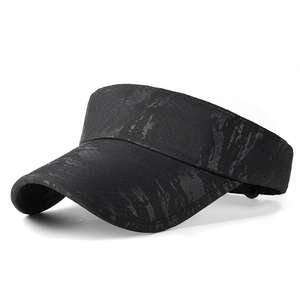 Chapeau de soleil uni à séchage rapide bleu lac véritable, casquettes personnalisées Huggie rétro de haute qualité, visières de golf de couleur unie pour femmes - Product Image 5