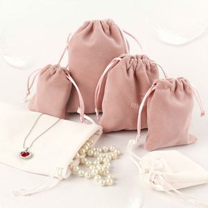 Sacs de luxe en velours avec cordon de serrage, écologiques, couleurs personnalisées, durables, pour emballage cadeau - Product Image 1