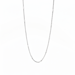 Playful Gloss White Pt950 Layered Neck Chain With Box Pineapple Motifs For Weekend Outing Ladies Light Platinum Jewelry - Product Image 4