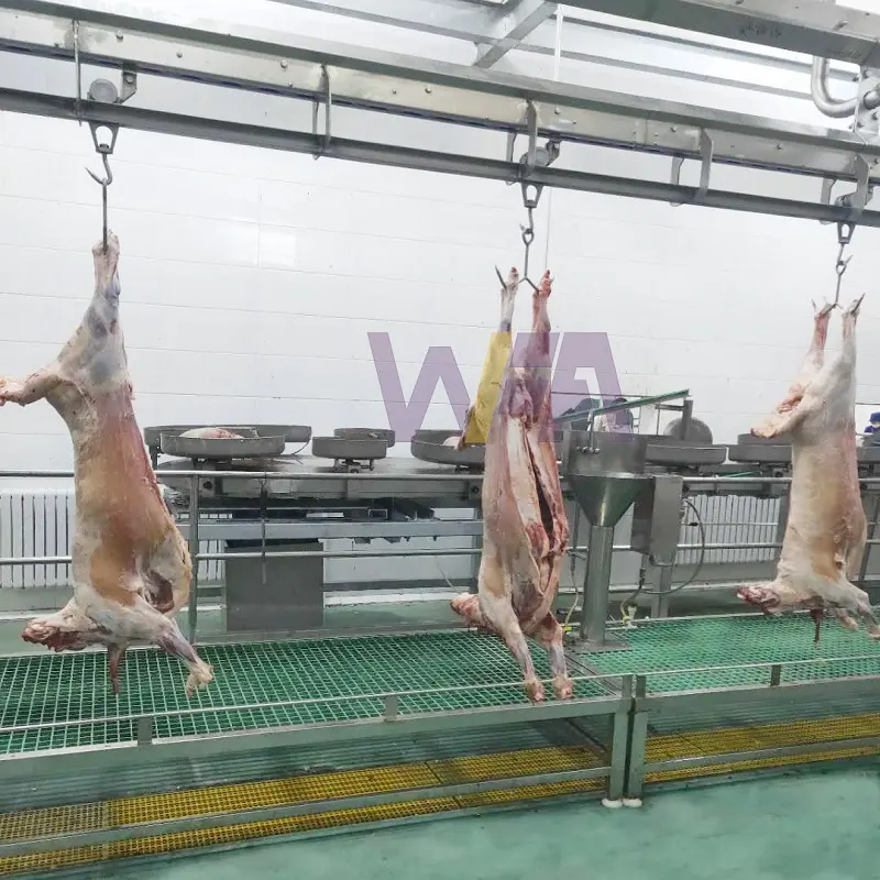Tùy chỉnh hoàn chỉnh Lamb abattoir treo chế biến thịt máy móc sử dụng dê giết mổ thiết bị