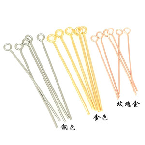 เข็มรูปเลขแปด Anno Jewelry ทำจากสแตนเลสสตีล สีทองและโรสโกลด์ สำหรับร้อยลูกปัด ทำเครื่องประดับ DIY - Product Image 1
